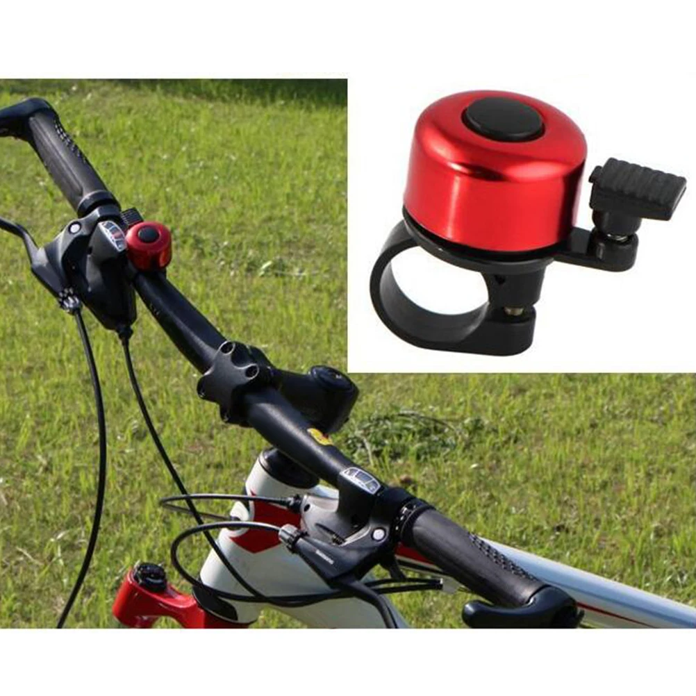 

10pcs Miniature Bike Bell Loud Bell Prcatical Melodious Road Bike Thumb Bell Accessory (Black Red Blue Golden and Silver 2pcs fo