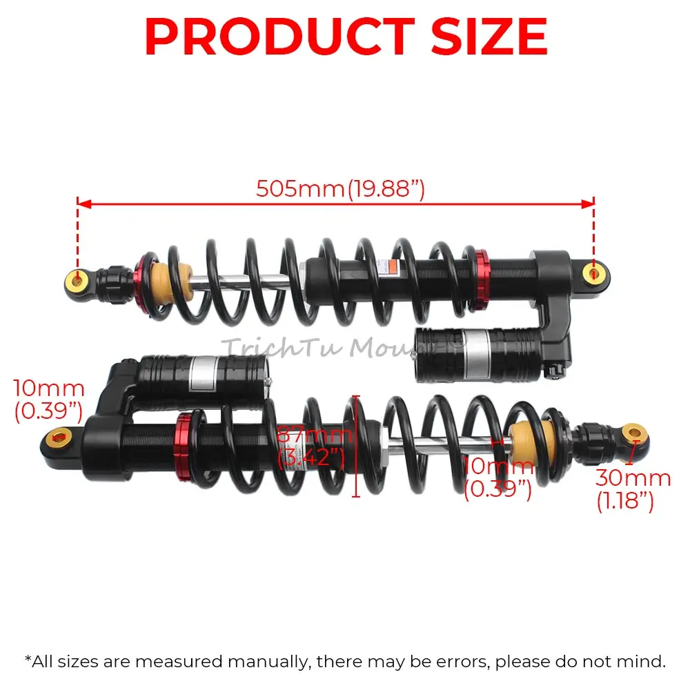 Pair UTV Front Shock Absorber Parts Suspension Adjustable For Polaris RZR 800 S 09-14 LE EFI EPS 60