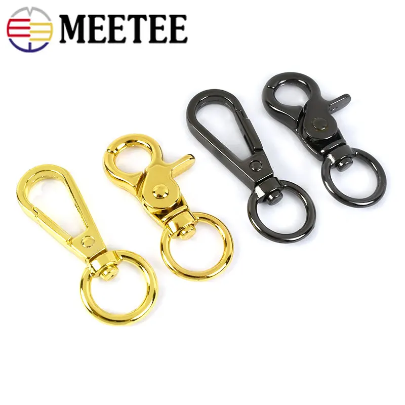 5/10/20Pcs Metal Swivel Lobster Clasp 13mm Clip Buckle Trigger Snap Hook Carabiner Keyring Belt HandBag Dog Hardware Accessories