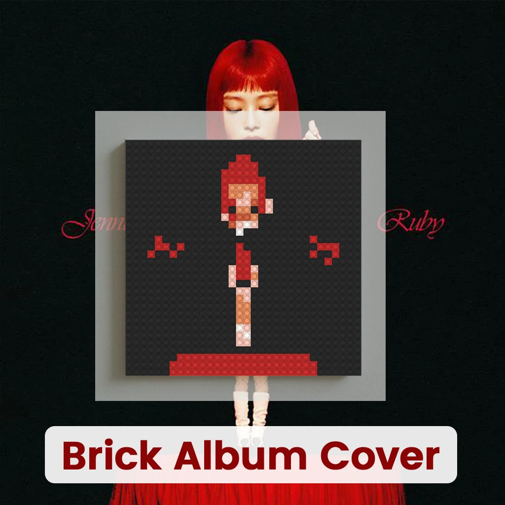 

K-pop Pop Hip Hop Music Album Cover Mosaic MOC Building Brick Pixel Art DIY Poster Home Wall Decor Painting