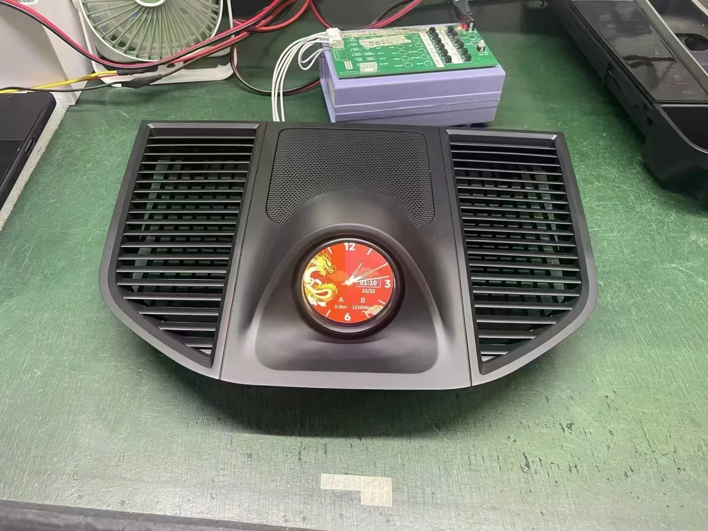 Auto Electronics Dashboard Compass With Electronic Clock And Stopwatch For Macan Time-Keeping Interior Accessory