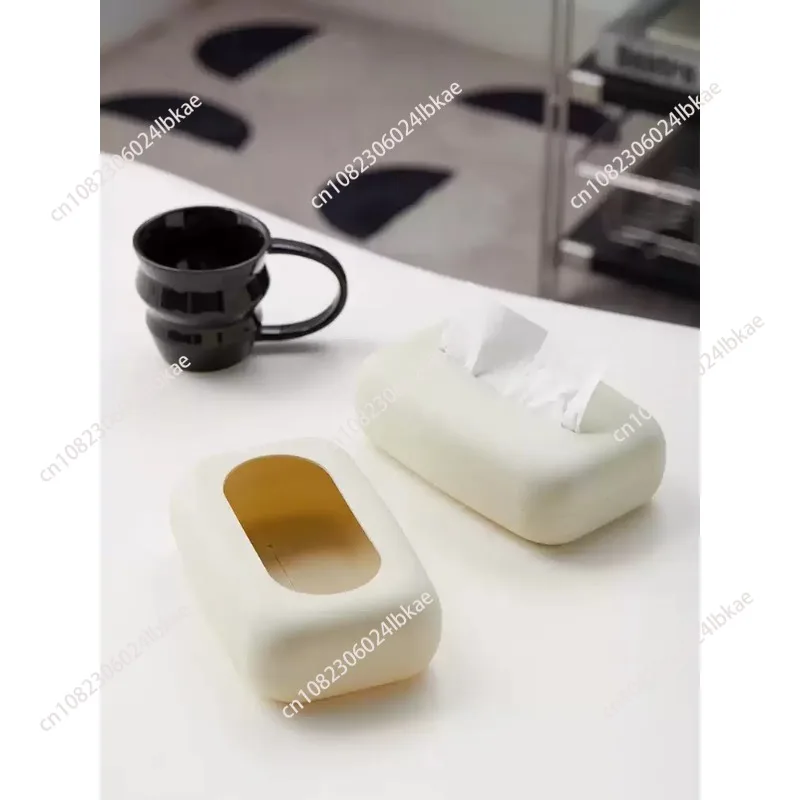 Light Luxury Tissue Box Soft Waterproof Tissue Box Cover Silicone Reusable Wet Wipe Box Holder Bathroom Kitchen Paper Holder