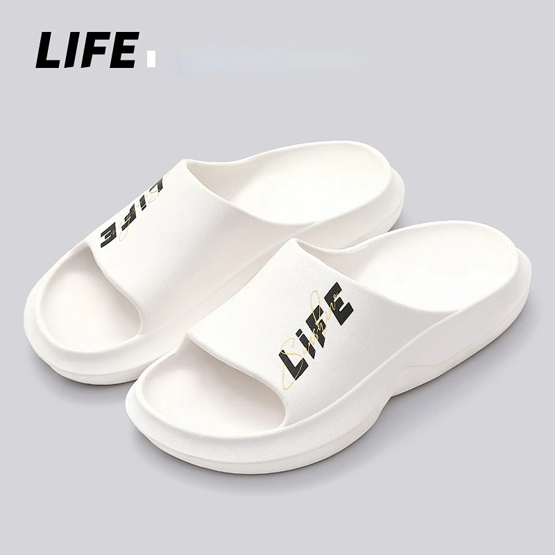 

shoes for men Flip Flops Summer Solid Sandals Outside Thick Platform Non-slip Soft Sole slide men Indoor Outdoor Sandals for Men