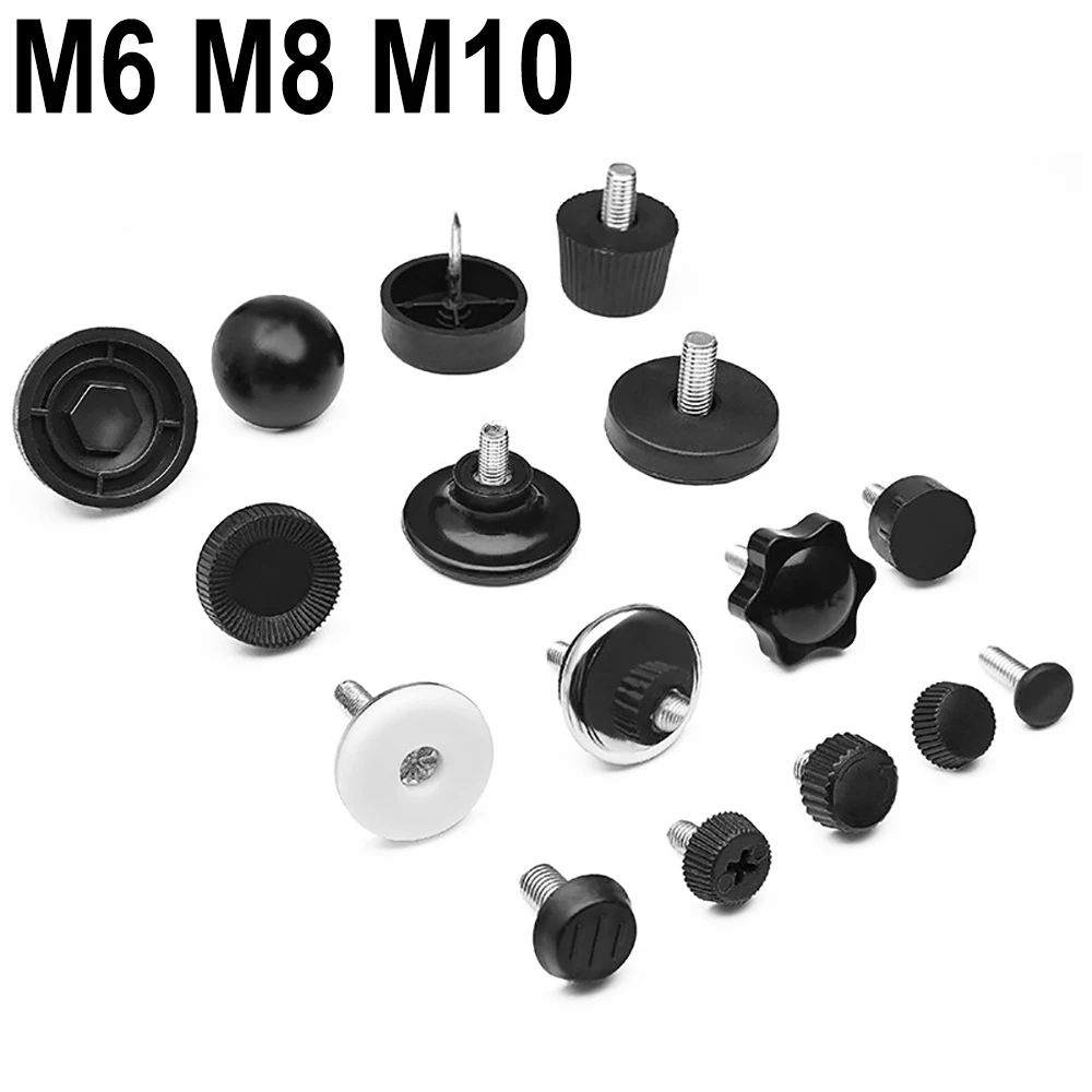 4Pcs M6 M8 M10 Adjustable Leveling Feet Anti-Slip Vibration Damping Rubber Pad  Heavy Duty Machine Support Legs