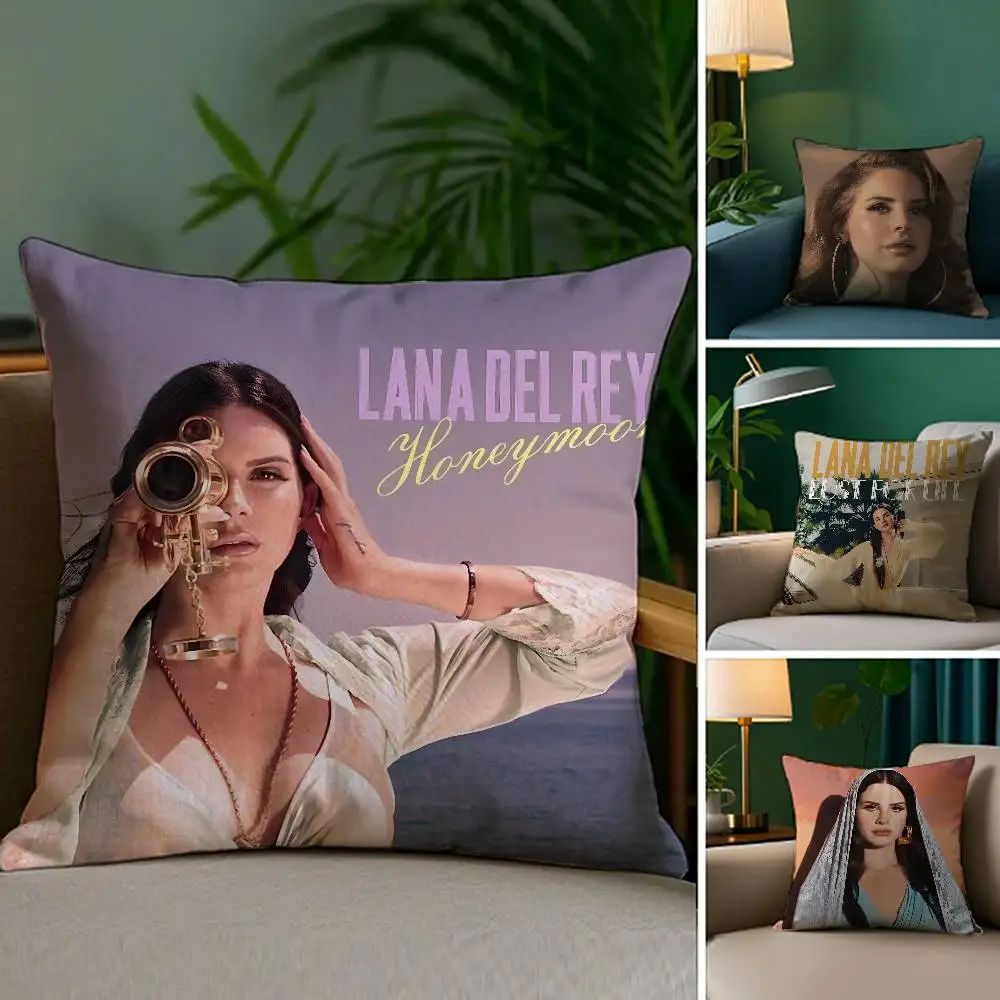 

Наволочка Star L-Lana Del Reys из плюшевой ткани, мягкий двухсторонний принт, чехол для диванной подушки, наволочки