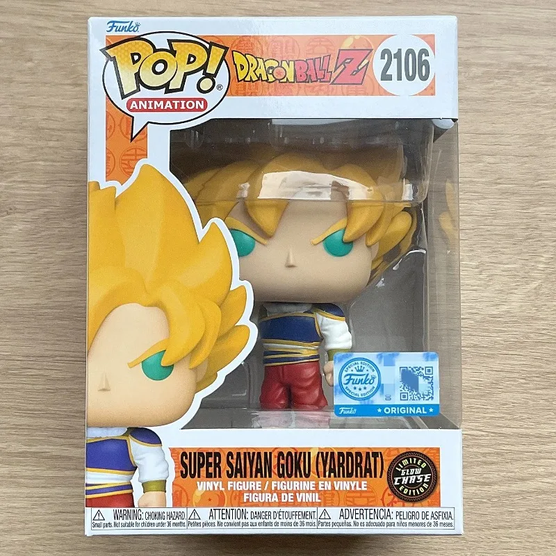 Funko Pop Original  Dragon Ball Z #2106 Goku (Yardrat) Glow in The Dark Chase Exclusive Vinyl Figure Toy Collectible Ornaments - view 5