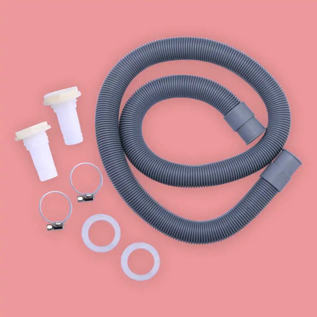 7Pcs/Set Rain Barrel Water Tank Connector Hose Pipe Tube Clamp Washer