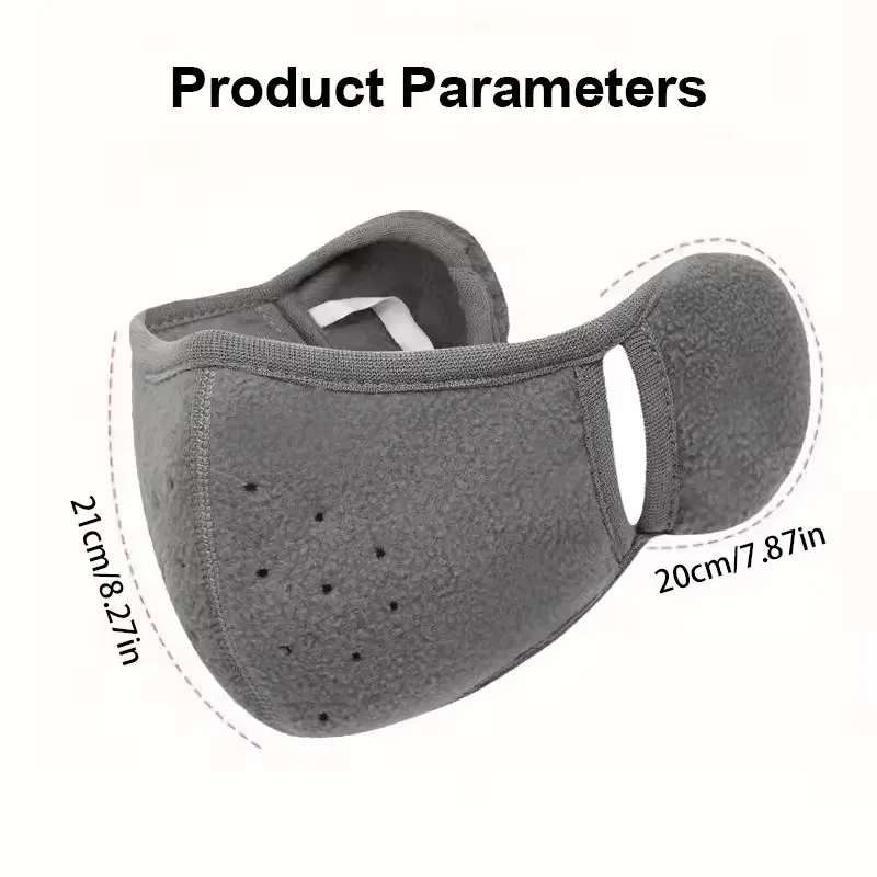 قناع شتوي دافئ 2 في 1 مقاوم للرياح للجنسين، مقاوم للغبار وجيد التهوية، سميك ومريح، معدات الحماية الخارجية للطقس البارد