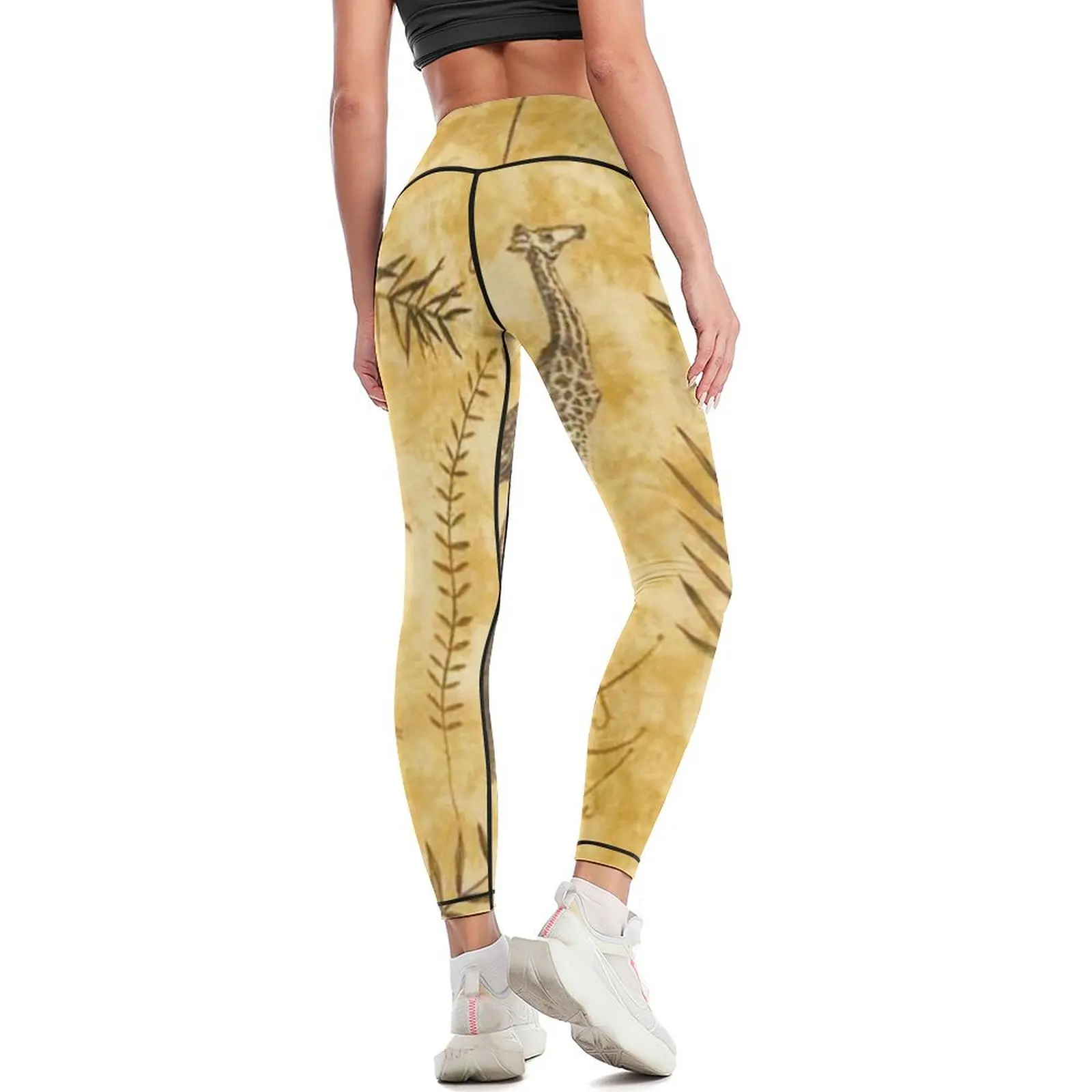 Leggings africani attillati donna abbigliamento sportivo a vita alta per pantaloni harem da palestra Leggings da donna