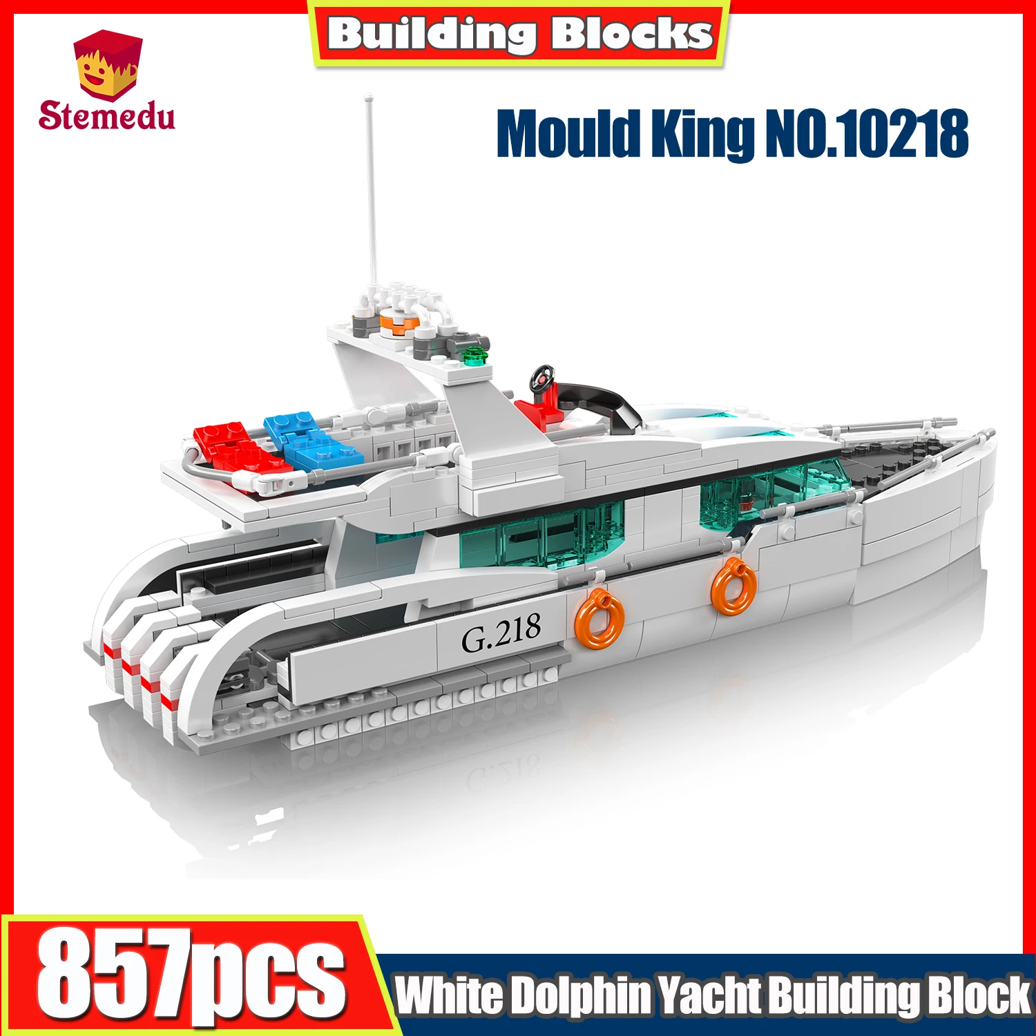 mould-king-857pcs-10218-white-dolphin-yacht-building-block-set-pleasure-boat-model-ship-assembly-bricks-ideal-gift-for-kids