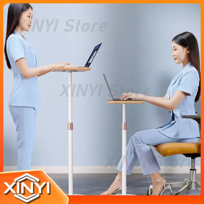 Ergonomic Adjustable Height Floor Laptop Bracket for Standing Desk for Office Study Multi-function Sit Stand Desk Lift