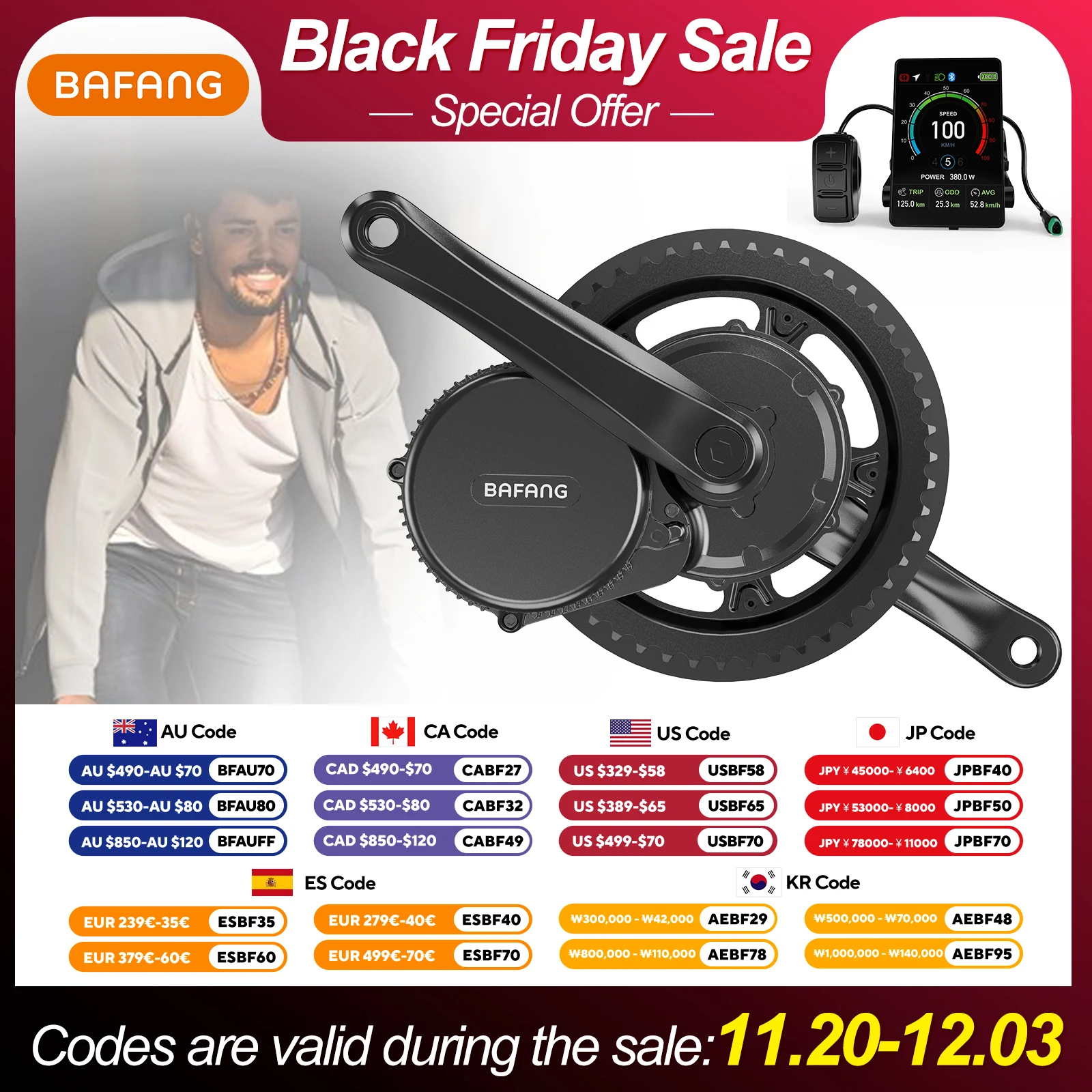 

Bafang 36V 500W BBS02B Mid Drive Motor Electric Bike Conversion Kits 8fun BBS BBS02 Bicycle Central Engine eBike Kit CAN