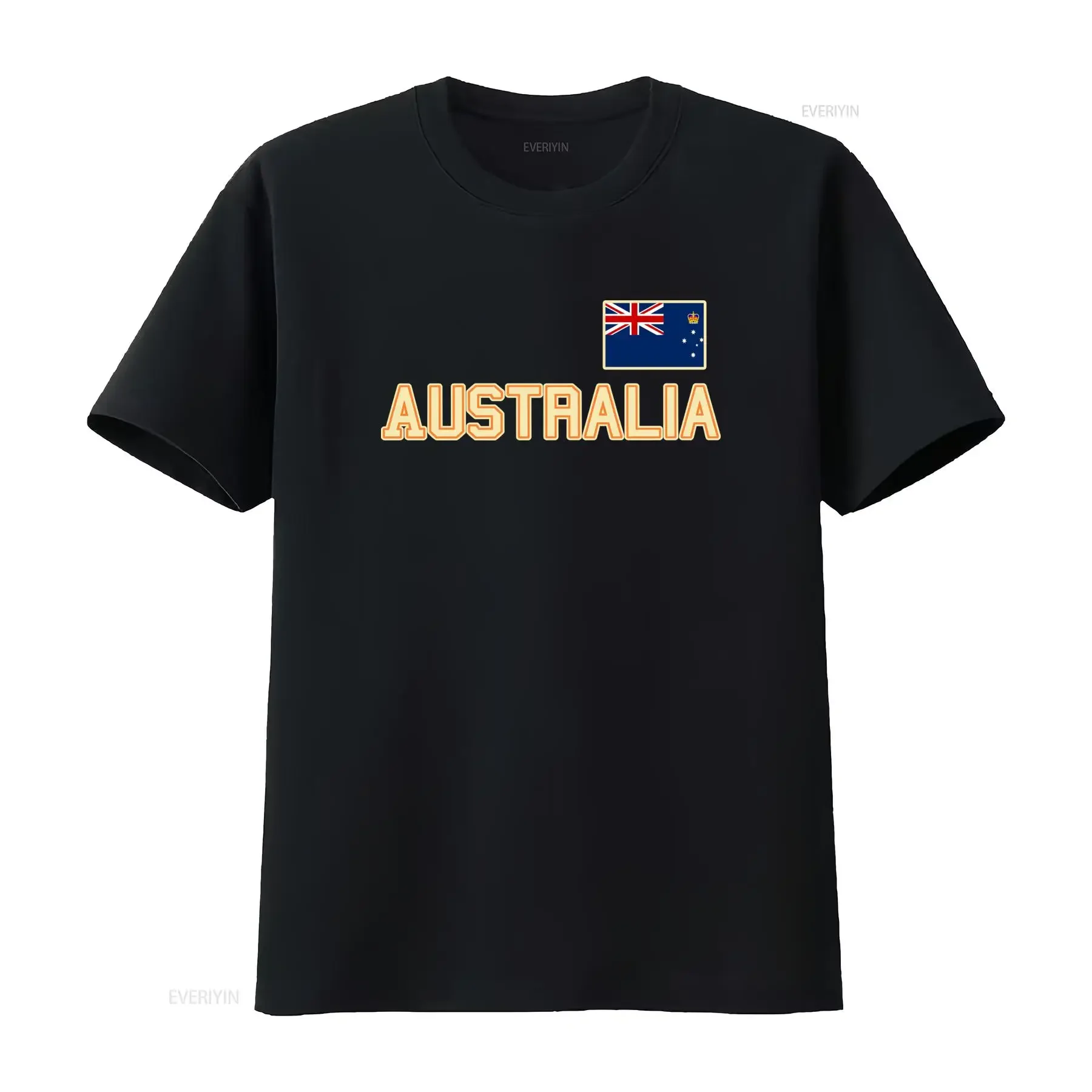 T-shirt décontracté vintage délavé avec drapeau australien, vêtement de créateur élégant pour les expatriés australiens fiers de leur pays