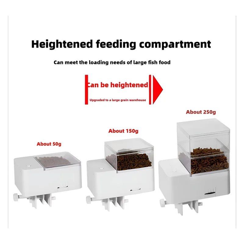 A95I-وحدة تغذية الأسماك الأوتوماتيكية/وحدة تغذية ذكية لتغذية الأسماك الأوتوماتيكية مقاس 12 مم، مناسبة للسلحفاة والأسماك 250 جرام #5