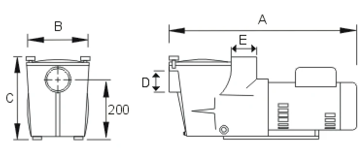 Hot 3 HP 50Hz 380V Single Phase Max Rated Pump for Swimming Pool Sand Filter System Water Filtration Application