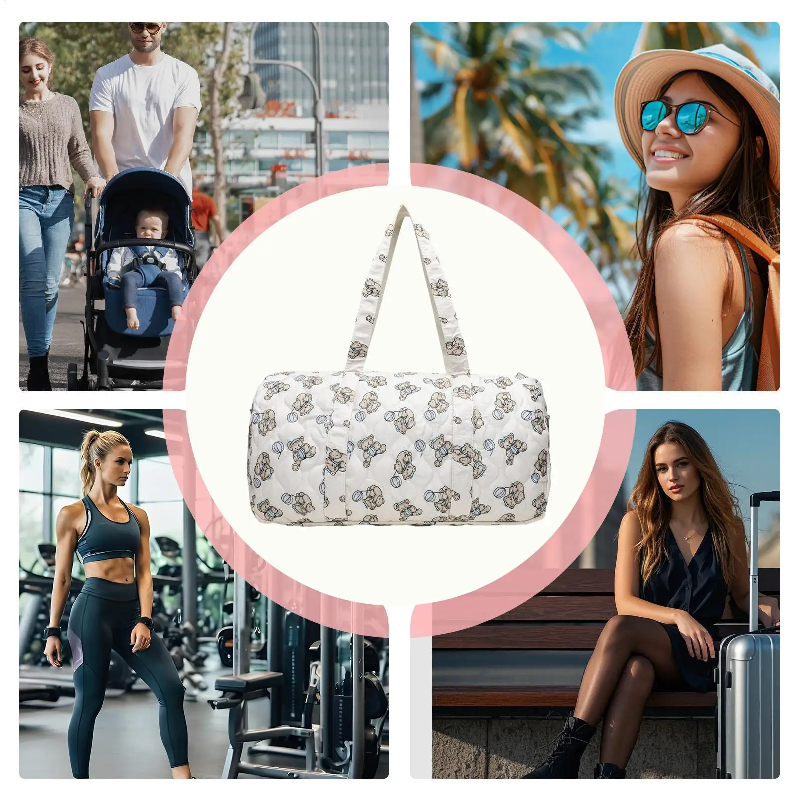 

Maternity Hospital Bag Large Capacity Portable Waterproof Diaper Tote Duffle Bag For Travel Women For Milk Bottle Clothes Mom