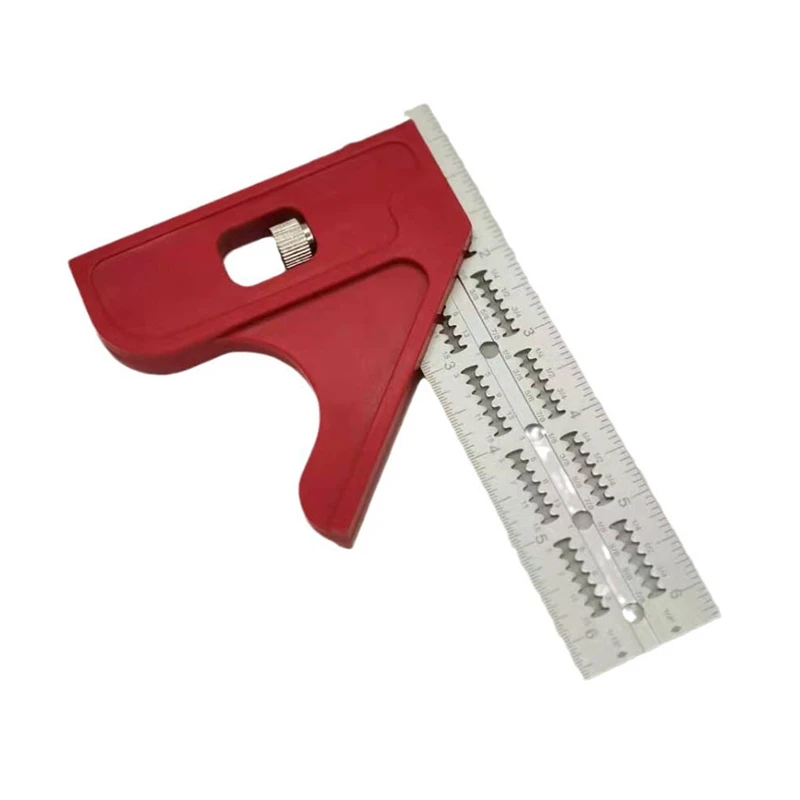 BAAG-Scalable Edge Ruler Triangle Angle Ruler Woodworking Measure Tool Adjustable Edge Ruler Triangle Protractor