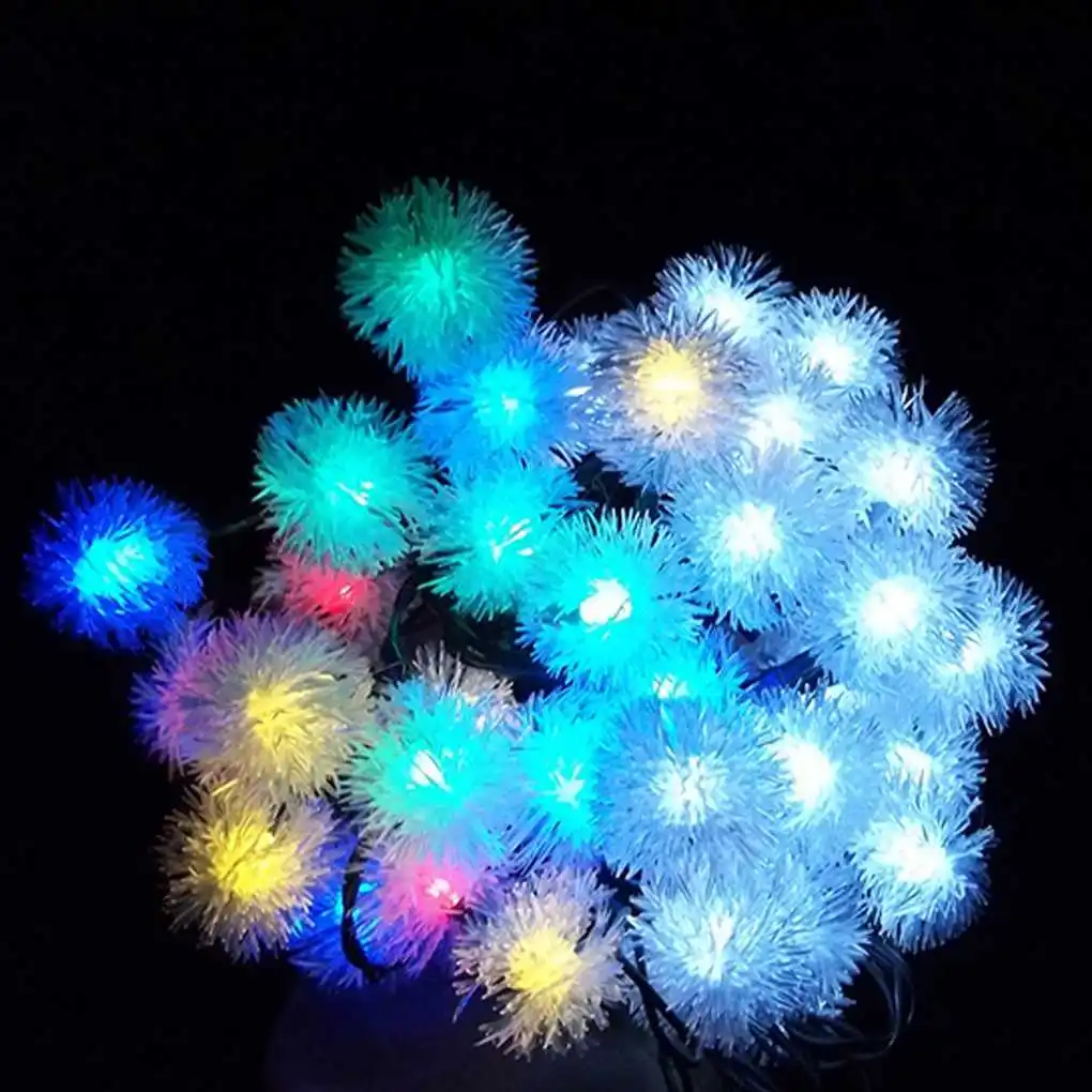 5M 20LEDS Снежок Солнечные сказочные гирлянды Рождественский открытый сад
