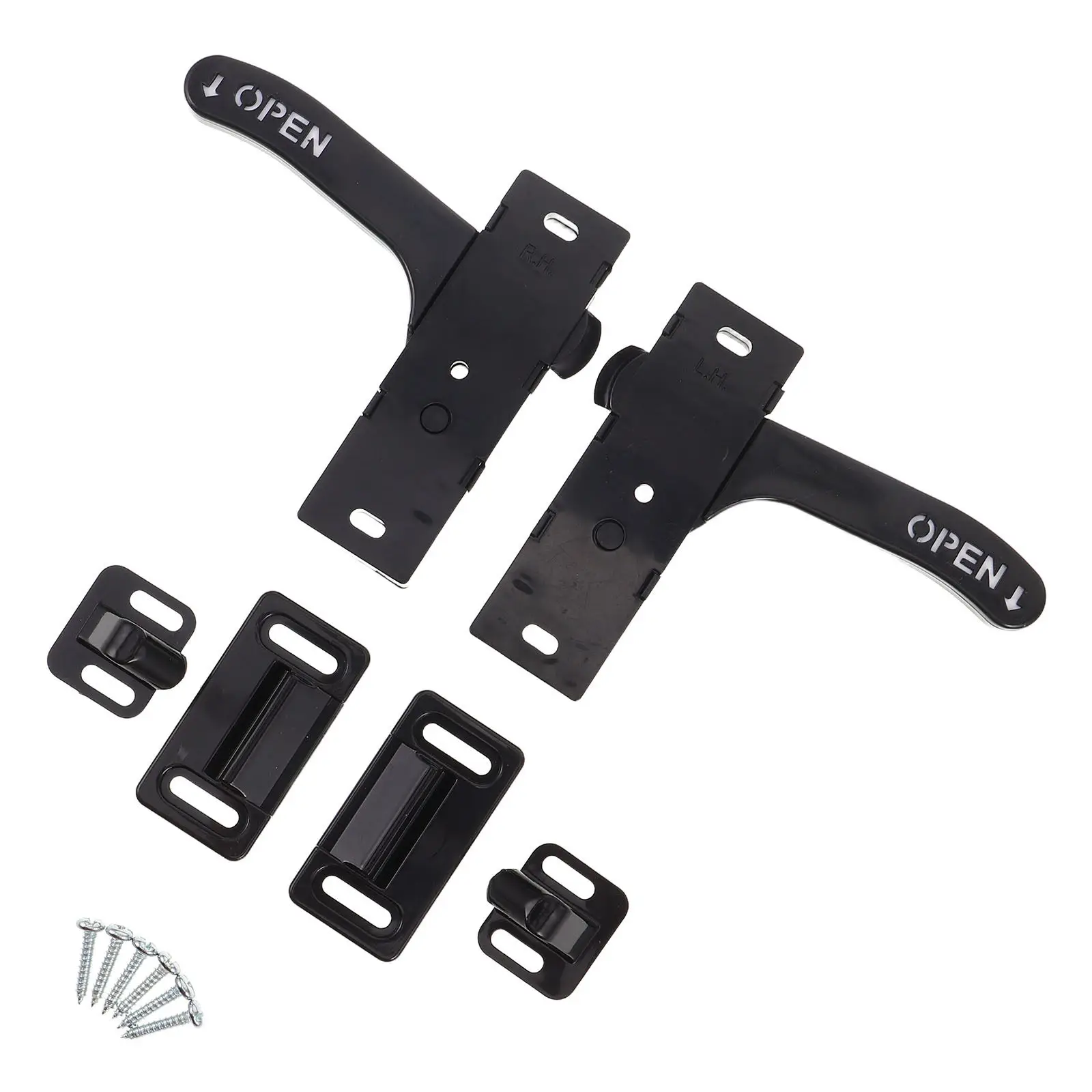 2Sets Rv Screen Door Handle Replacement Kit Universal Left Right Screen Door Latch for Camper Trailer Motorhome