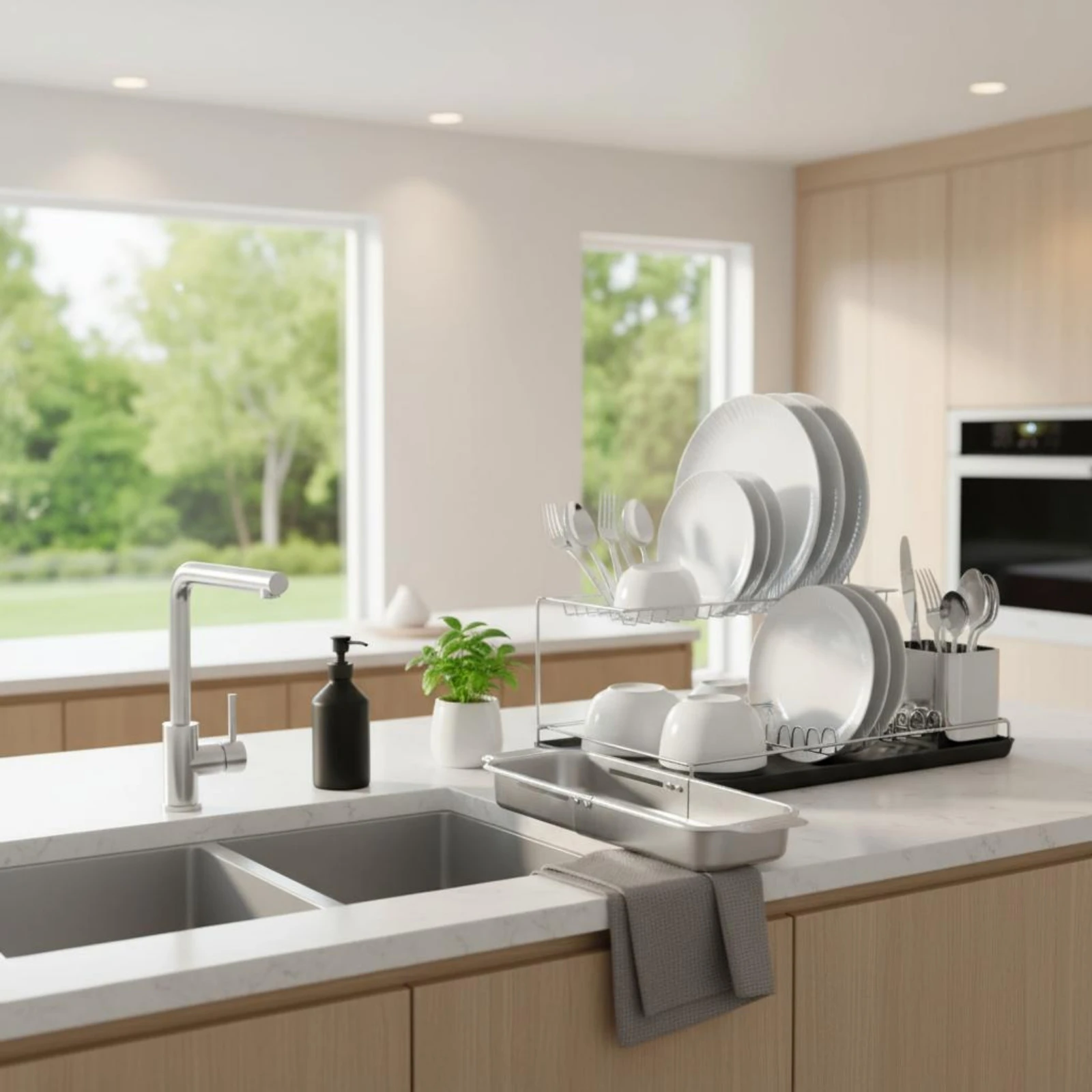 

Telescopic Drain Basket Adjustable Stainless Steel Sink Drainer Expandable Dish Drainer Rust Resistant Space-Saving Drying Rack