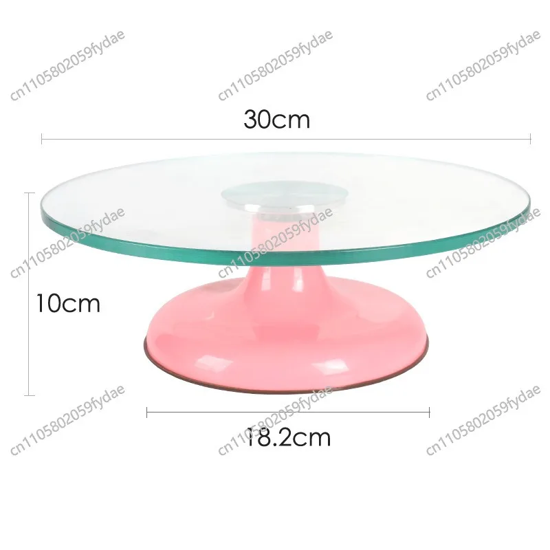 Tempered Glass Decorative Turntable Rotating Cake Baking Mold Tool