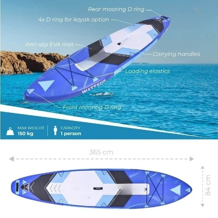 Inflatable Paddle Board Yacht Surfboard Outdoor Paddle Inflatable