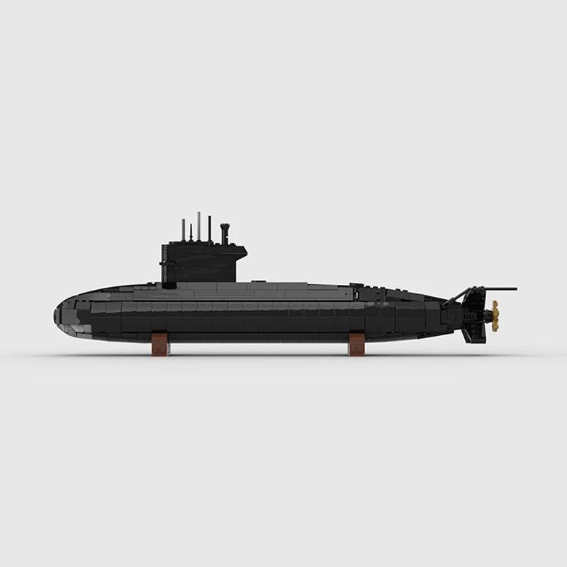 QWERT Military Submarine Model MOC Building Bricks War Equipment Modular Technology Gifts Holiday Assemble Toys Suit Ideal Gift