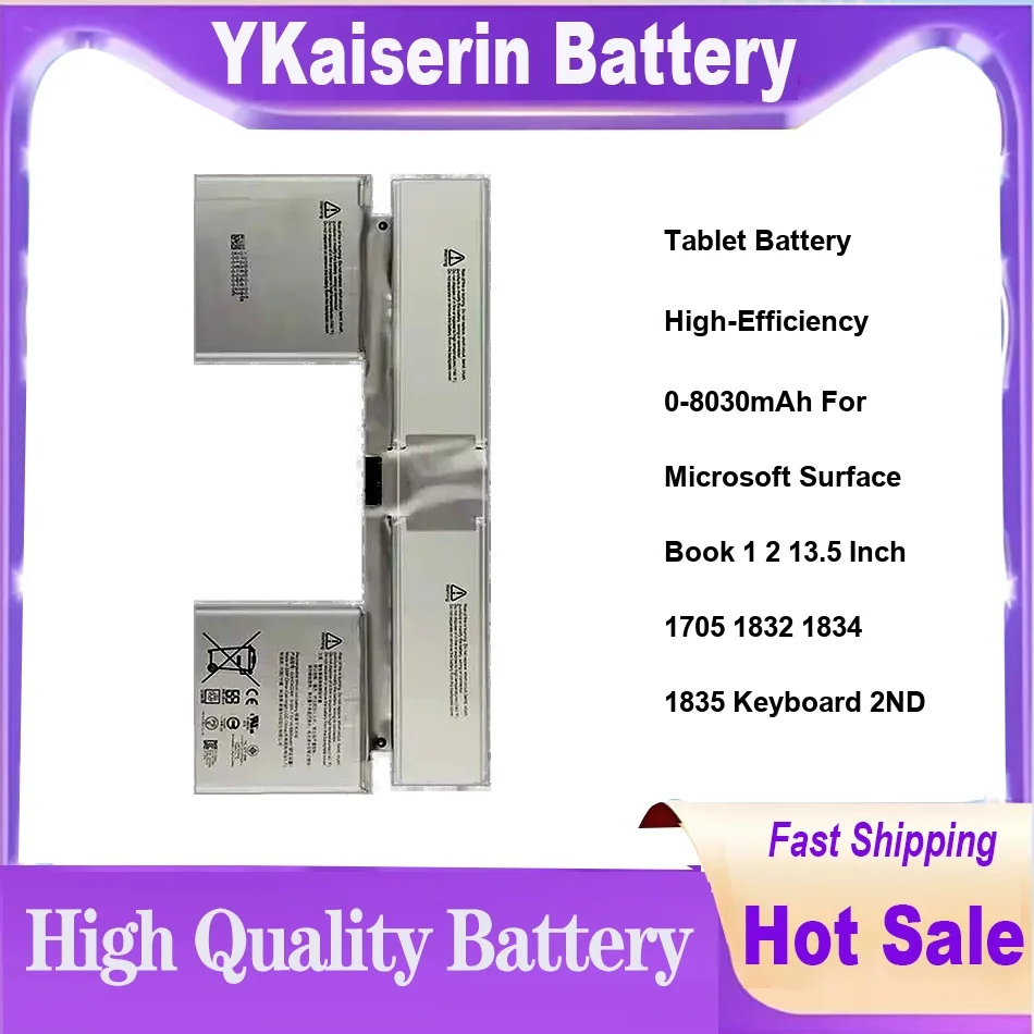 

Tablet Battery High-Efficiency 0-8030mAh For Microsoft Surface Book 1 2 13.5 Inch 1705 1832 1834 1835 Keyboard 2ND