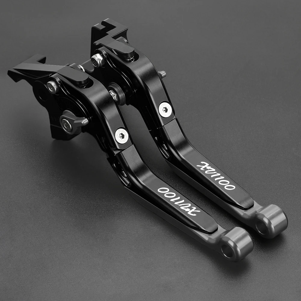 FOR YAMAHA XV1100 XV 1100 VIRAGO 1989-1998 1997 1996 Motorcycle Adjustable Brake Clutch Levers Handlebar Handle Hand Grips Ends