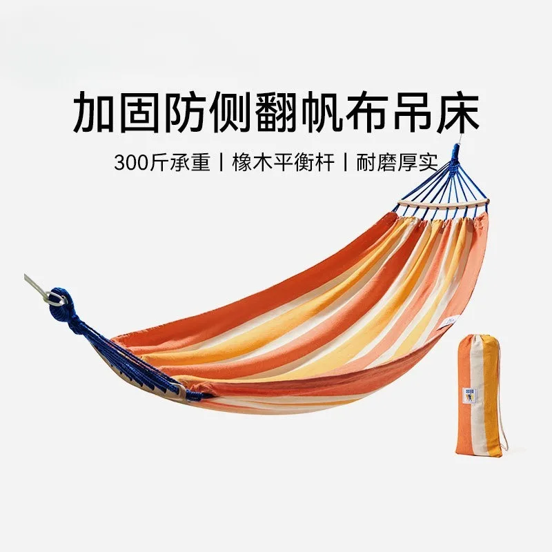 

Durable Camping Hammock - Anti-Tip Canvas Swing for Adults, Portable Outdoor Hanging Chair for Relaxation Swing Chair Outdoor