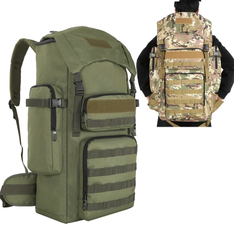

Outdoor Tactical Climbing Backpack Large Storage Hiking Camping Trekking Mountaineering Bag Molle Travel Trip Luggage Rucksack