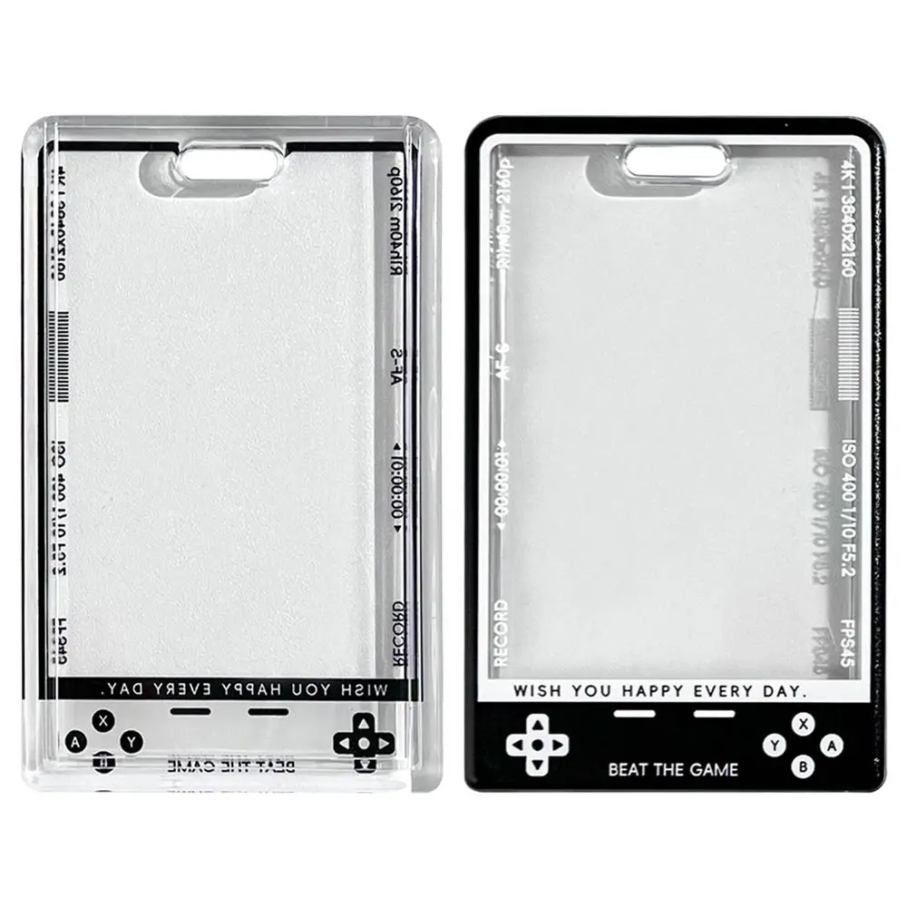 1Pc Kpop Card Holder Display Transparent Student Card Protector Korean Fashion Photocard Holder with String Student Supplies