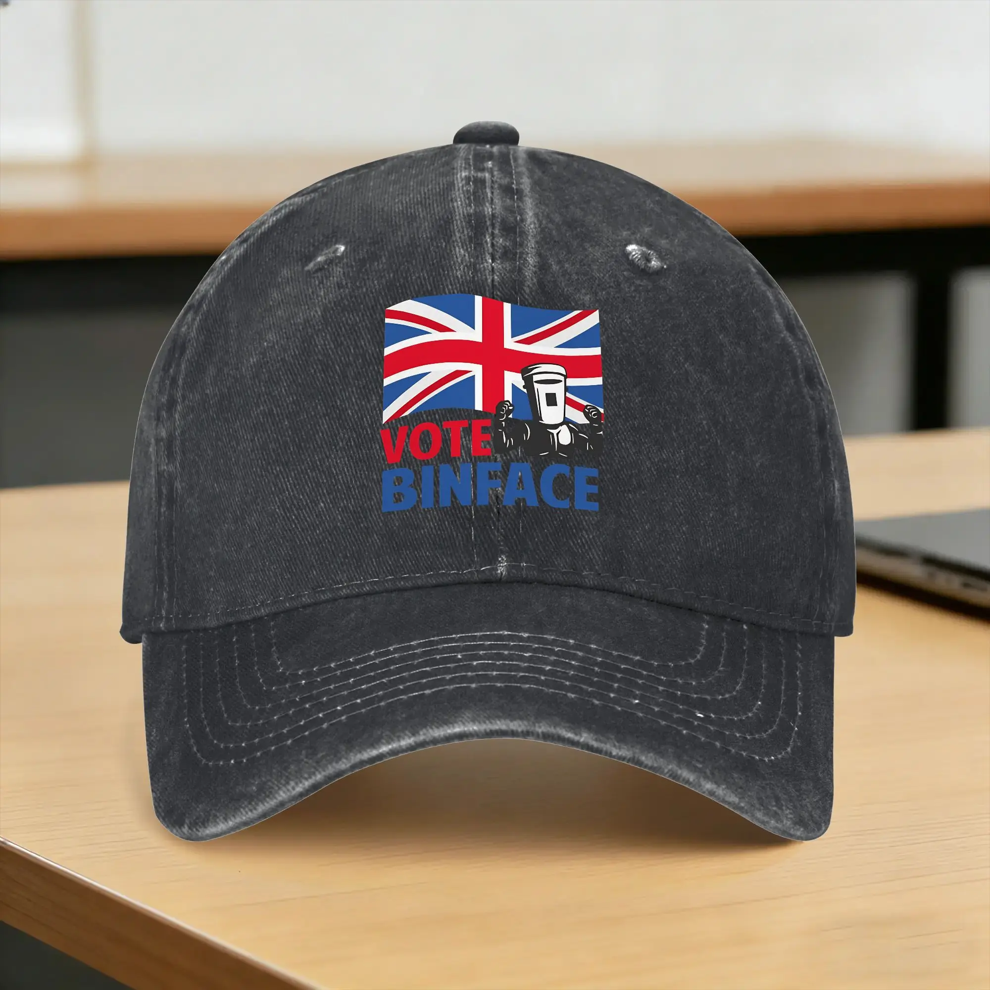 Count Binface design Vote Binface Washed Baseball Cap  Fashion Sun Hip Hop Hats Summer Unisex-Teens Outdoor Sports Baseball Caps