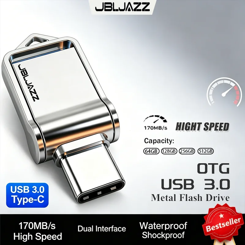 미니 플래시 드라이브 512GB USB 3.0 고속 타입-C 펜 드라이브 256GB 128GB 메모리 스틱 고속 데이터 전송 컴퓨터 휴대폰 PC용 고속 U 디스크
