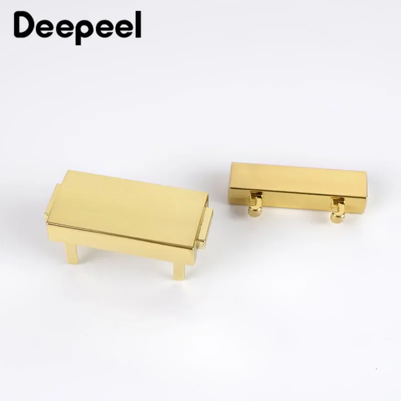 2/4pcs 38x29mm Rectangular Metal Press Push Locks Women Bag Spring Lock Snap Decorative Clasps Closure DIY Hardware Accessories