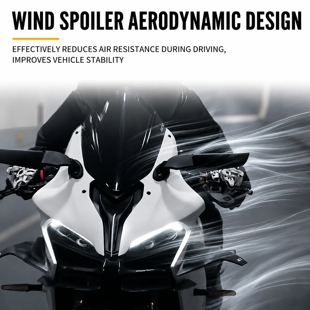 Motorcycle Aerodynamic Wing Rearview Mirror Wind Splitter Mirror For Kawasaki Yamaha Honda Ducati Sport Bike Modification