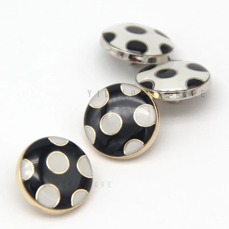 HENGC Cute Round Spot Circle Women Coat Metal Buttons For Clothing Blouse Handmade Decorative DIY Sewing Accessories Wholesale