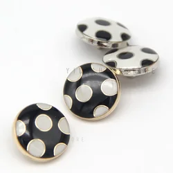HENGC Cute Round Spot Circle Women Coat Metal Buttons For Clothing Blouse Handmade Decorative DIY Sewing Accessories Wholesale