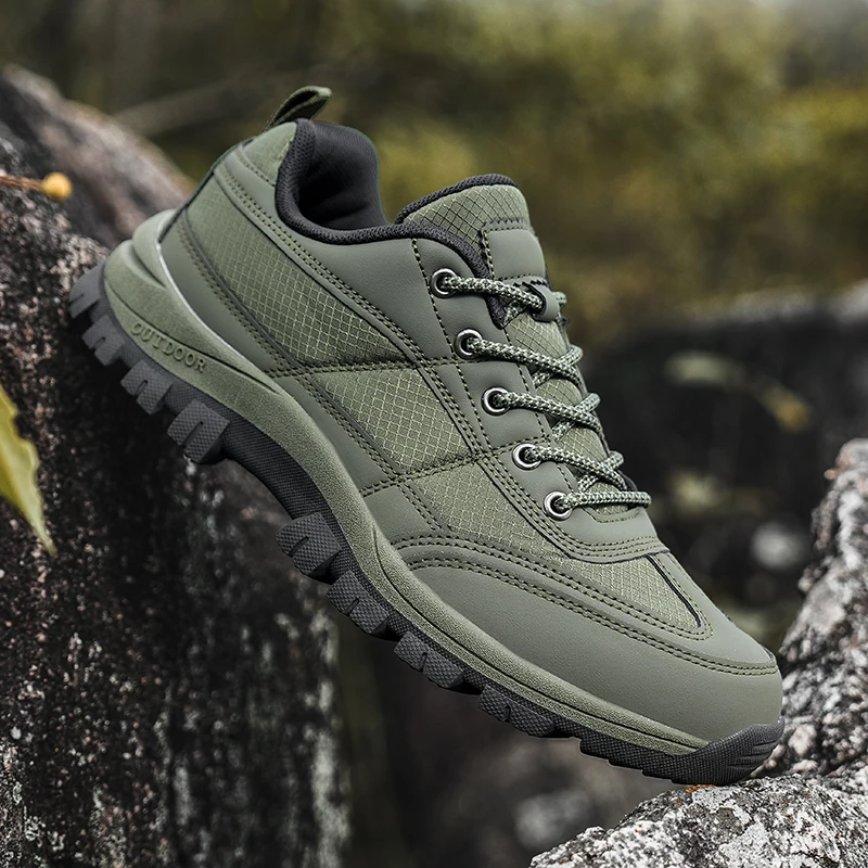 

Men‘s Breathable Hiking Shoes Anti-Slip Trekking Sneakers Women Outdoor Casual Walking Shoes Plus Size Anti-collision Work Shoes