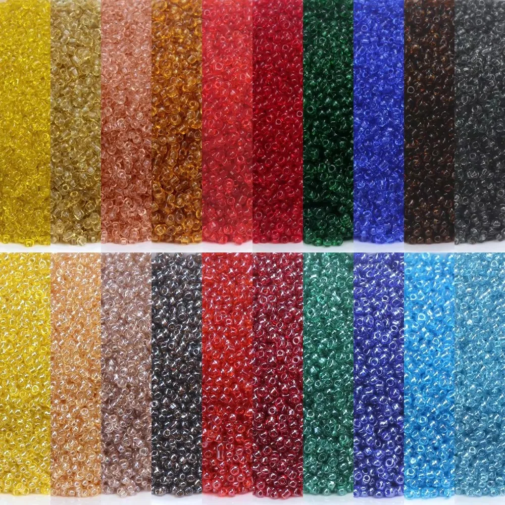 25 جرام/وحدة 2 مللي متر سحر التشيكية شفافة بريق الزجاج البذور الخرز سوار ذاتي الصنع قلادة لصنع المجوهرات النتائج اكسسوارات #1