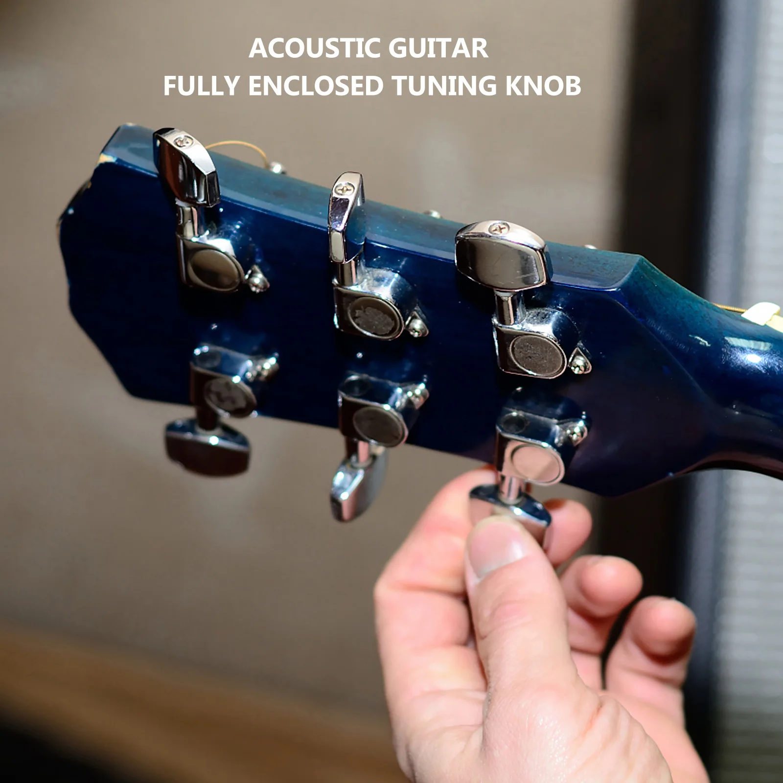 

1Set Acoustic Guitar String Tuning Peg Alloy Durable Retro Style Guitar Parts Tuning Keys Installation Multipurpose Tool