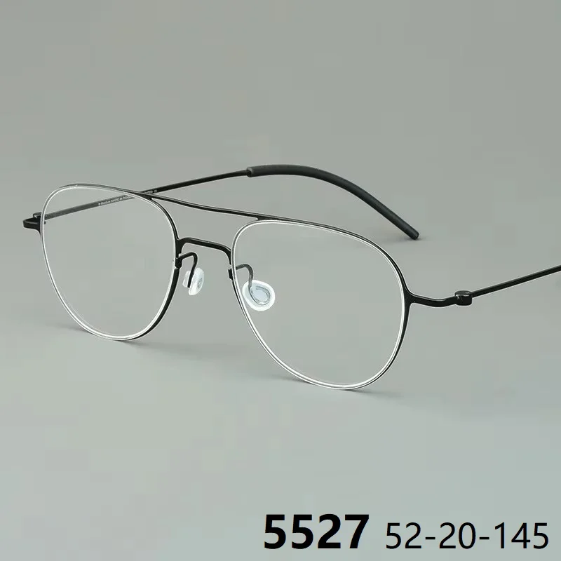 

Fashion Square Titanium Ultralight 7g Double Beam Design Eyeglasses Frame Glasses Eyewear Men Woman Elite Elegance High Quality