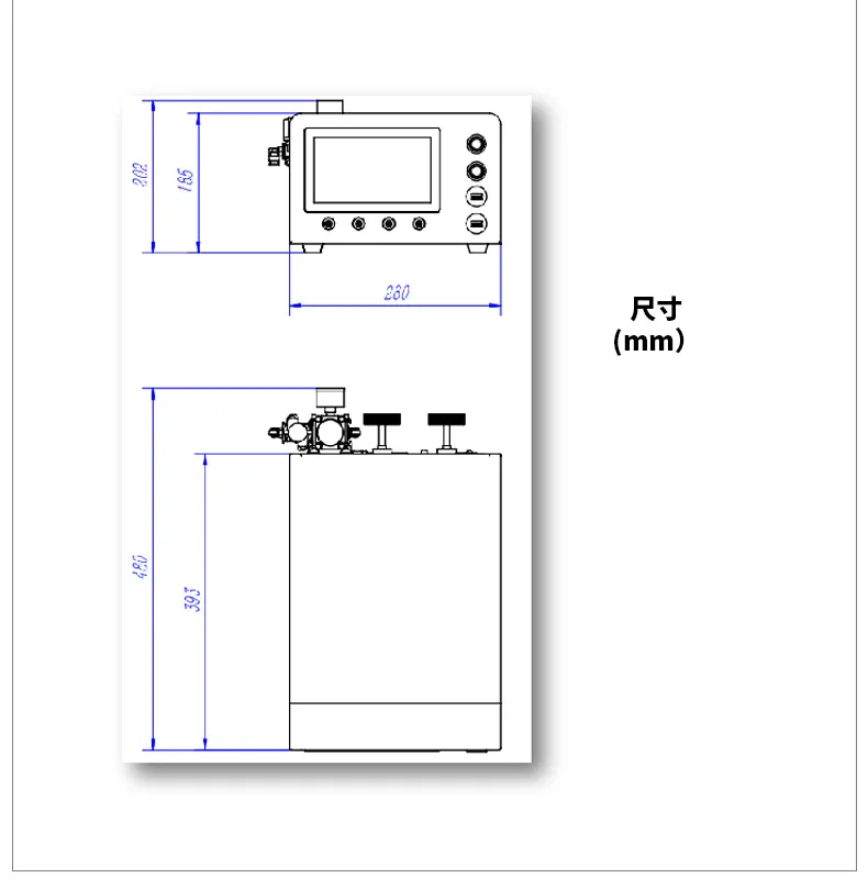 Détecteur de fuite hermétique multifonctionnel, PC industriel de haute précision de 7 pouces, direct