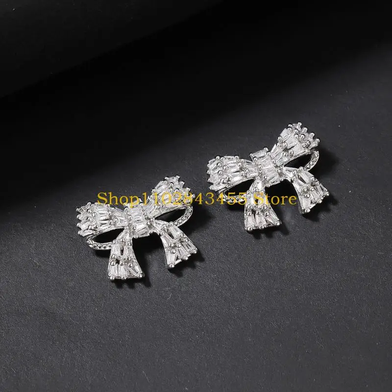 

49MC 1pair Mini Bowknot Metal Buttons DIY & Crafts Clothing Glitter Rhinestones Buttons for Needlework Sewing Accessories