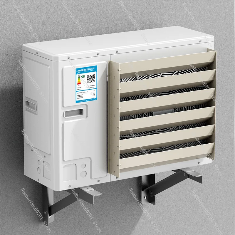 Air Conditioner Outdoor Unit Wind Deflector - Adjustable Louver & Flow Cover for Heat Dissipation