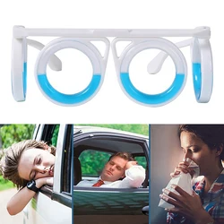 1Pc Anti-Motion Sickness Liquid Glasses Portable Lensless Driving Sickness Goggles Anti-Sickness Glasses For Children Adult