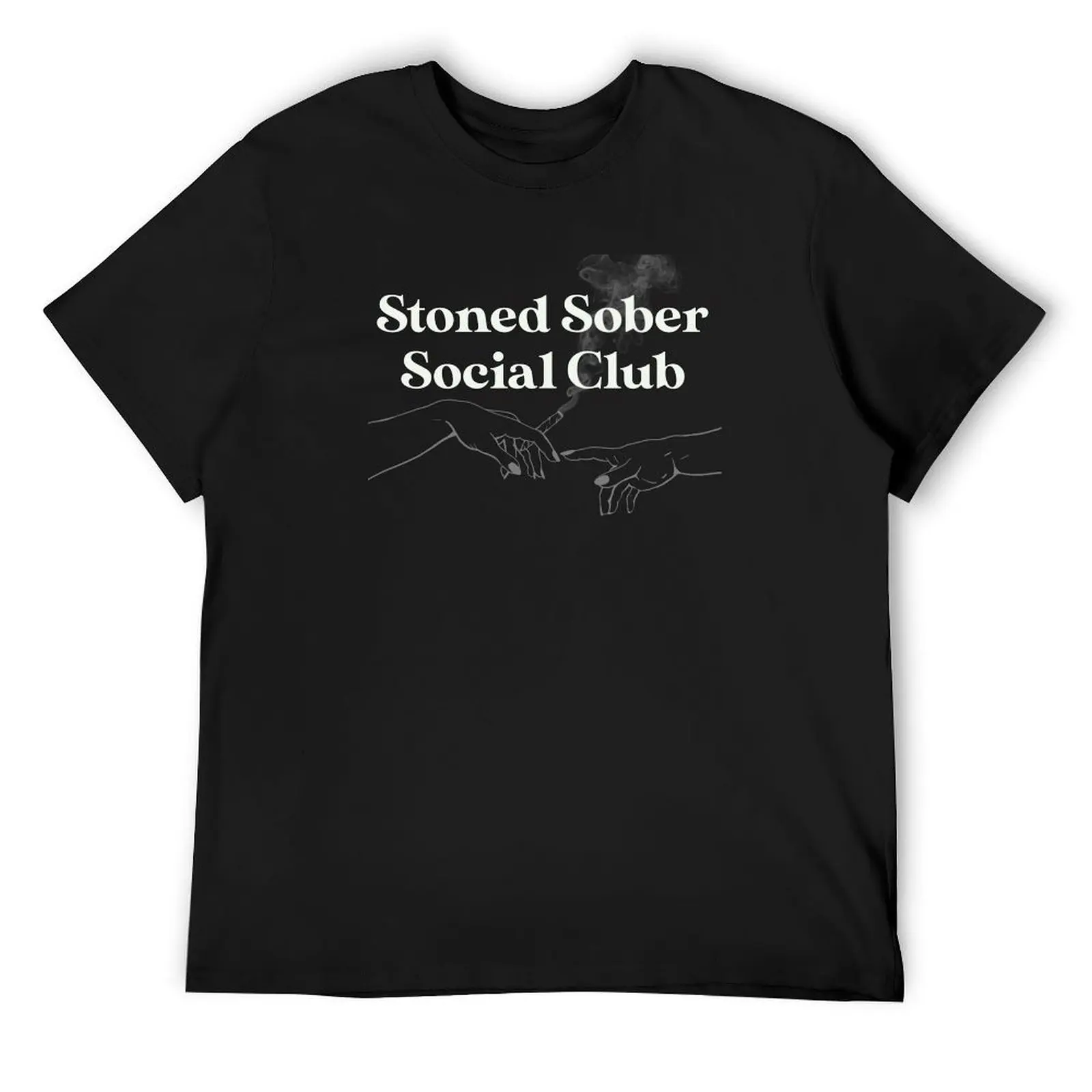 

Stoned Sober Social Club T-Shirt plus size clothes Man t-shirt plain mens designer clothes