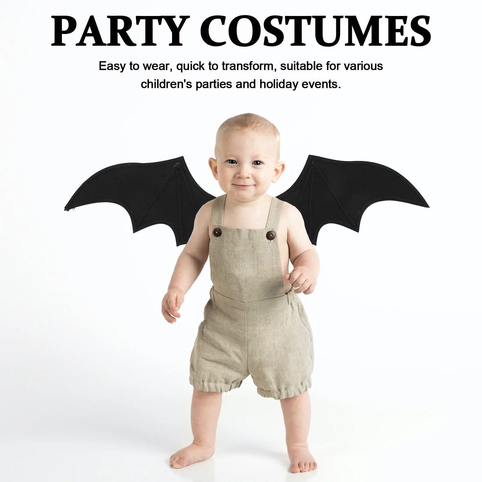 

Bat Wings Black Vampire Costume Halloween Party Role Play Cosplay Prop For Carnival Accessory