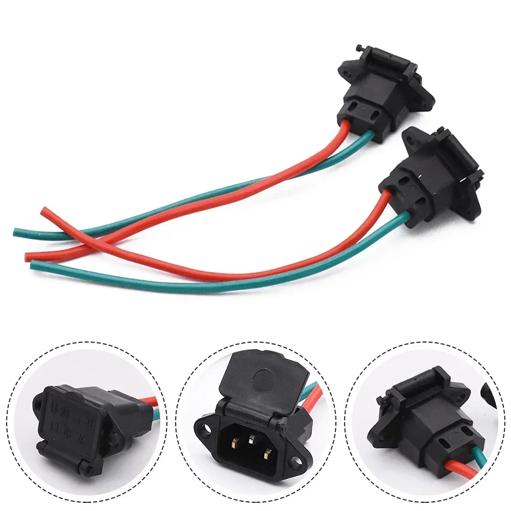 E-bike Plug Socket Charger For 48V 36V Motorcycle Electric Scooter Vehicle Charging Sockets Repolacement