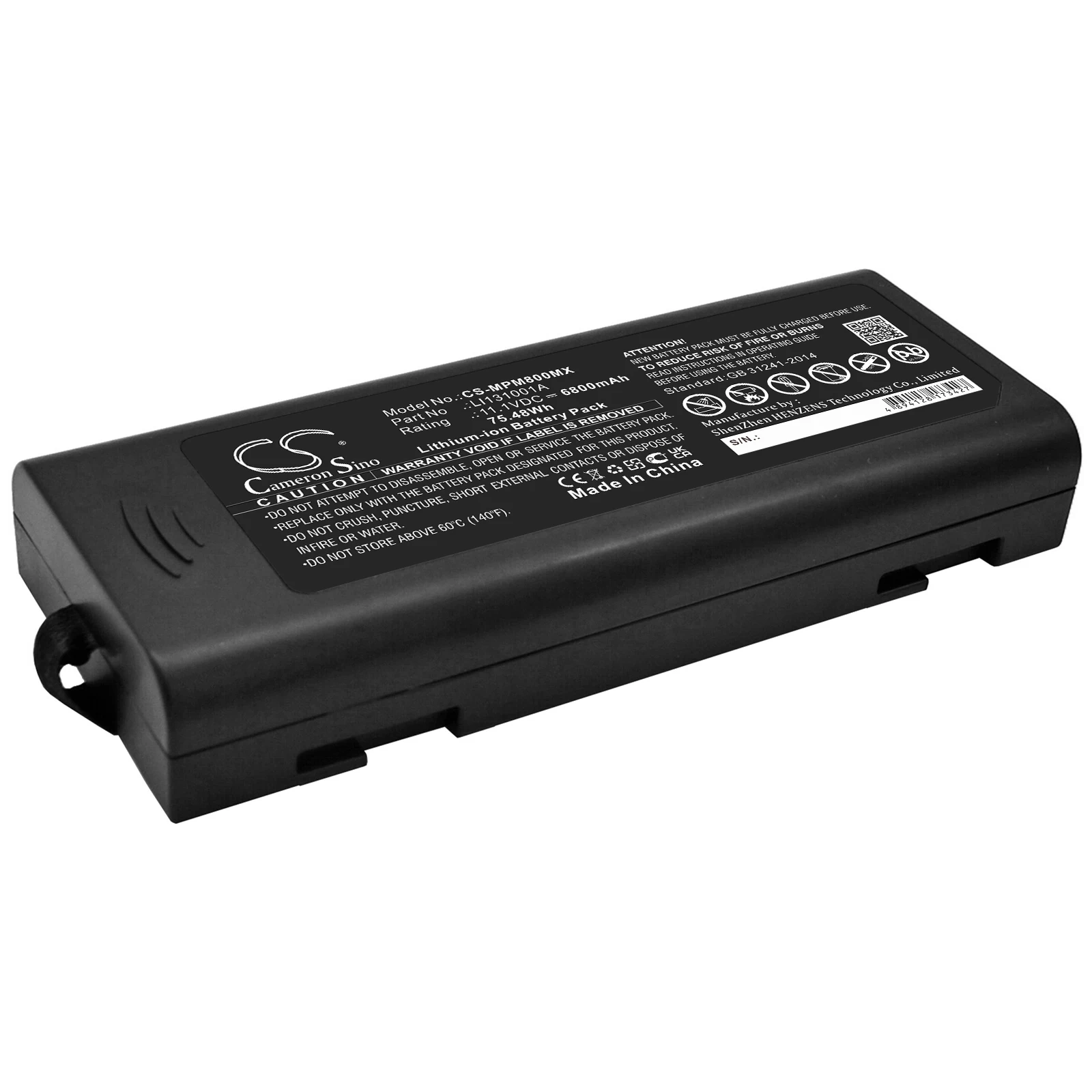 

CS Medical Battery for Mindray IMEC8 IMEC10 IPM8 IPM10 IPM12 Moniteur VS600 VS900 IMEC12 Fits 115-018012-00 Li31001A LI131001A